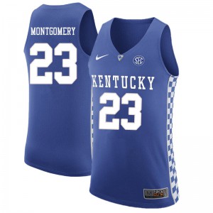 Men University of Kentucky #23 EJ Montgomery Blue Stitched Jersey 528223-420