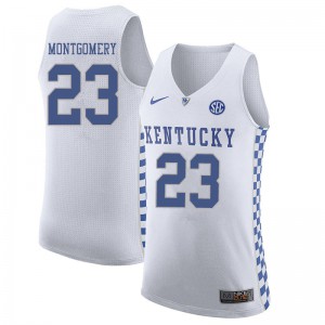 Mens University of Kentucky #23 EJ Montgomery White Stitched Jersey 221351-201