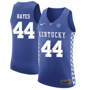 Men's UK #44 Chuck Hayes Blue Official Jersey 595150-393