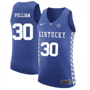 Mens Wildcats #30 Dillon Pulliam Blue Basketball Jerseys 961734-194
