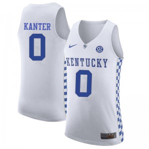 Mens Wildcats #0 Enes Kanter White Official Jerseys 861998-463
