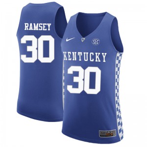 Men's Kentucky Wildcats #30 Frank Ramsey Blue Official Jersey 795924-486