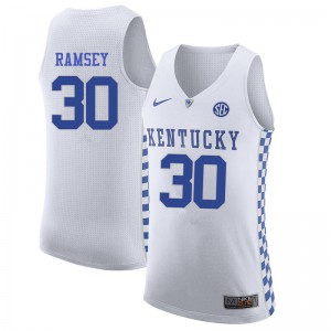 Men Kentucky #30 Frank Ramsey White NCAA Jerseys 235436-216