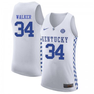 Men Kentucky Wildcats #34 Kenny Walker White Stitched Jerseys 461705-149