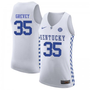 Men's Kentucky Wildcats #35 Kevin Grevey White Stitch Jerseys 899234-996
