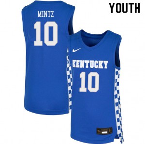 Youth Wildcats #10 Davion Mintz Blue University Jerseys 508463-805